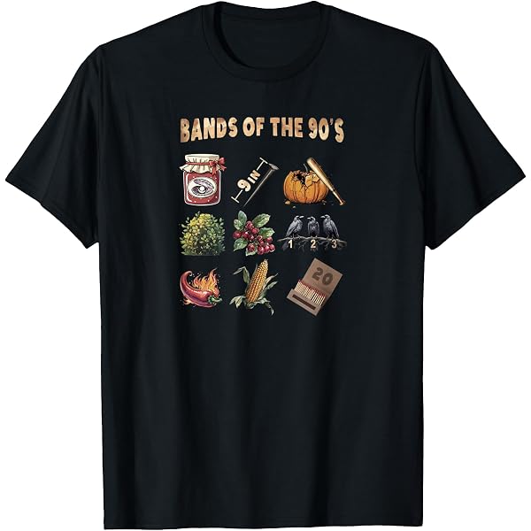 Amazon.com: Bands of The 80's Retro Vintage Design T-Shirt